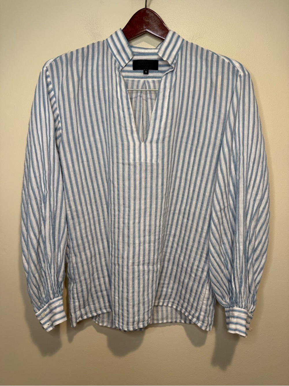 Nili Lotan Joey Bishop Striped Top Size S